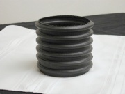 section of corrugated 4-inch drainage tubing